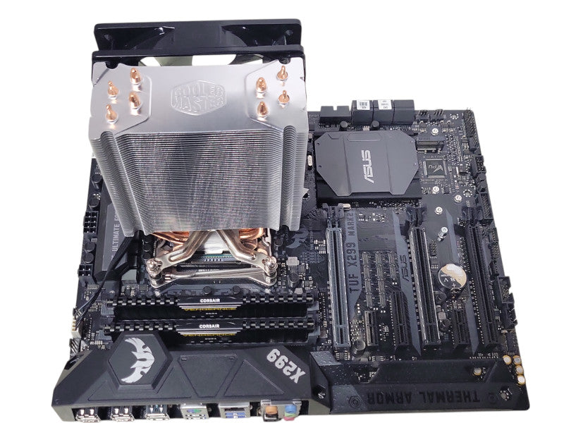 ASUS TUF X299 MARK 2 board w/ Core i7-7820X 3.60GHz CPU 16GB DDR4 RAM Q_