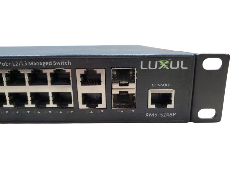 Luxul XMS-5248P  52-Port Gigabit PoE+ L2/L3 Managed Switch