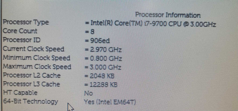 Dell Precision 3431 | Core i7-9700 | 32GB DDR4 | NO GPU | NO HDD