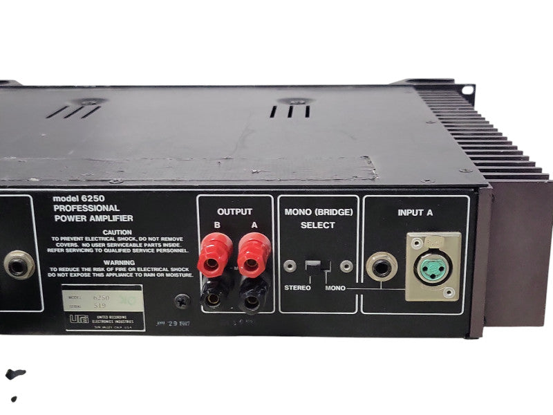 UREI 6250Professional power amplifier, READ _