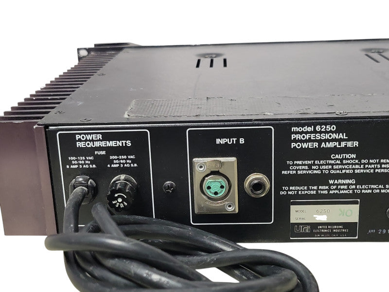UREI 6250Professional power amplifier, READ _