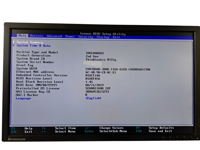 Lenovo ThinkCentre M715q | Ryzen 3 PRO 2200GE @3.20GHz, 8GB DDR4, 250GB NVMe