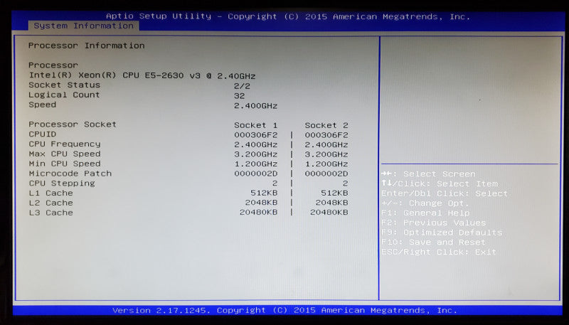 Lenovo ThinkServer RD550 2x Xeon E5-2630 v3 64GB DDR4 - No HDD
