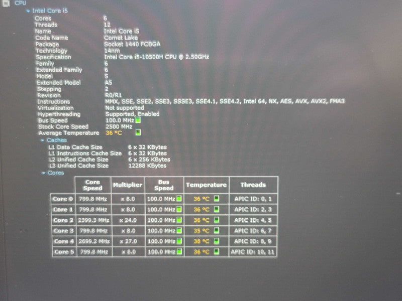 MSI GF63 Thin i5-10500H 16GB DDR4 GTX 1650 w/ Max Q 256GB SSD  β Lap200