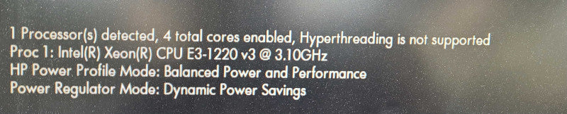 HP ProLiant ML310e Gen8 v2 | Xeon E3-1220 v3 | 4GB DDR3 | B120i RC | NO HDD