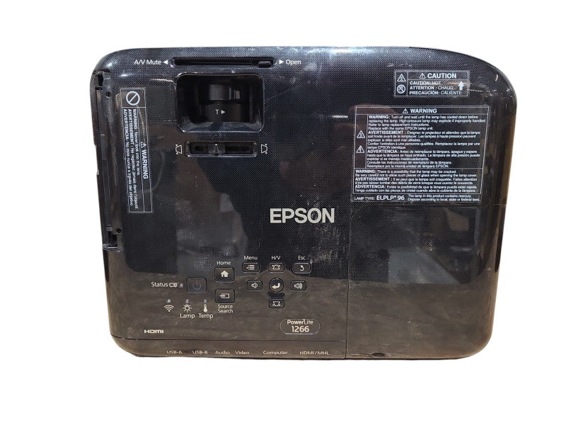 EPSON H845A PowerLite 1266 WXGA 3LCD Projector
