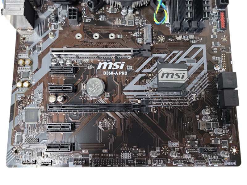MSI B360-A-PRO board w/ Core I5-8500 CPU 16GB DDR4 RAM and I/O shield _