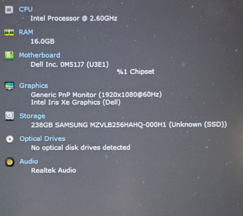Dell Latitude 5420 Core i5-1145G7@2.6GHz 16GB RAM 256GB SSD  Lap200