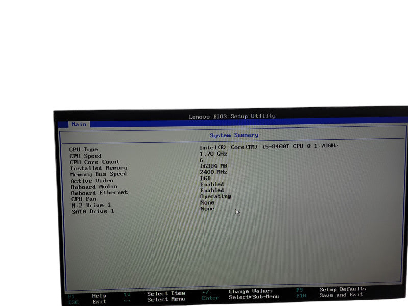 Lenovo ThinkCentre M720q Micro i5 -8400T @ 1.70GHz 16GB DDR4 Ram  Qθ