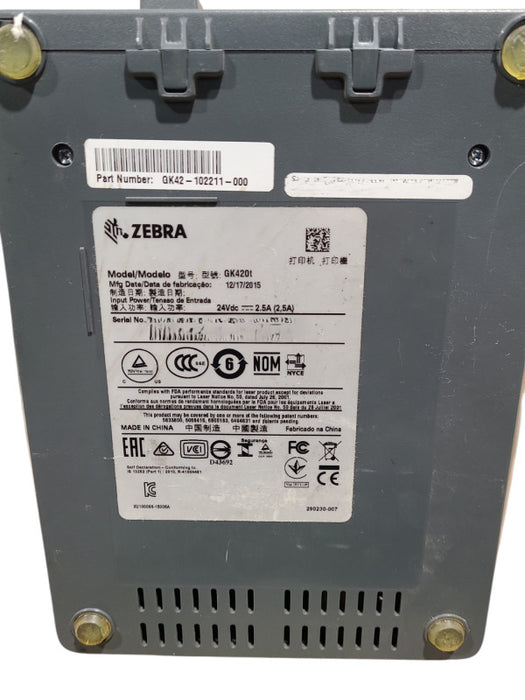 Zebra GK420t Thermal Label Printer
