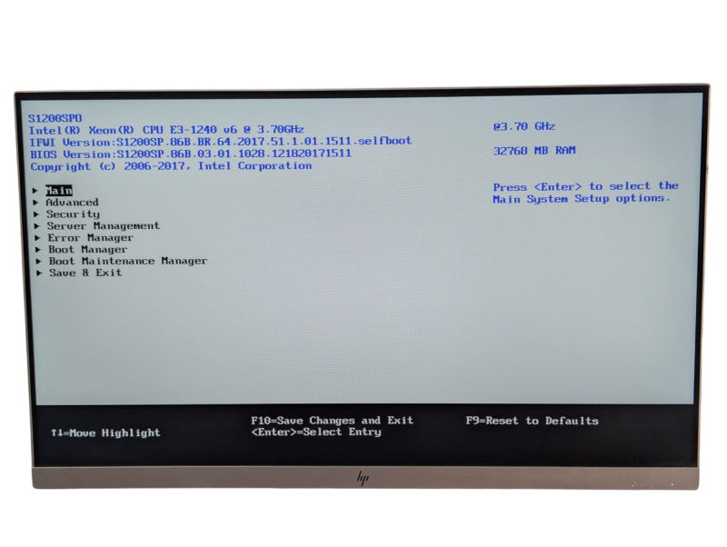 Intel 1U Server S1200SPO Xeon E3-1240 v6 32GB RAM  -