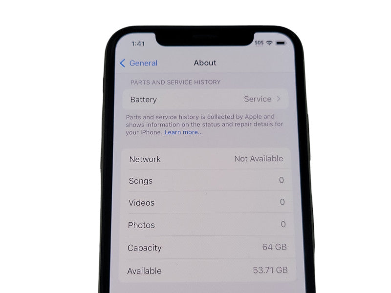Apple iPhone X - 64GB - Silver [A1901] (