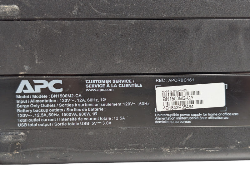 APC UPS Back-UPS 1500 120V  -