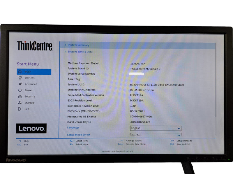 Lenovo M75q Gen 2 | Ryzen 5 PRO 4650GE @3.30GHz, 16GB DDR4, 256GB NVMe, PWR