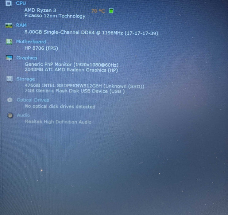 HP Laptop 15 AMD Ryzen3 3250U 8GB RAM 512GB SSD  BudLap