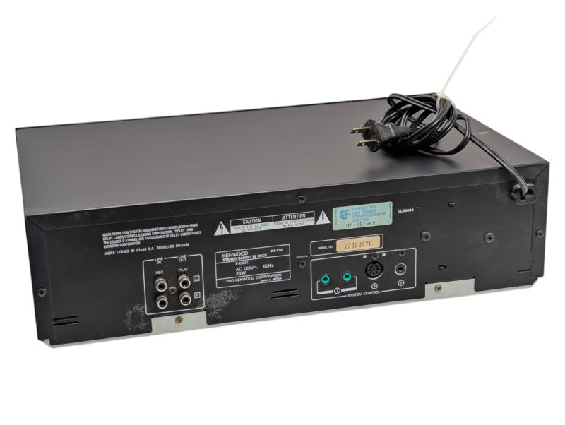 Kenwood Stereo Cassette Deck KX -75R READ  -
