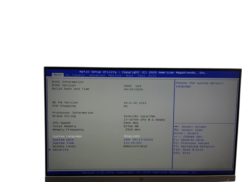 Custom PC i7 -10700 @ 2.90GHz 32GB DDR4 Ram θ