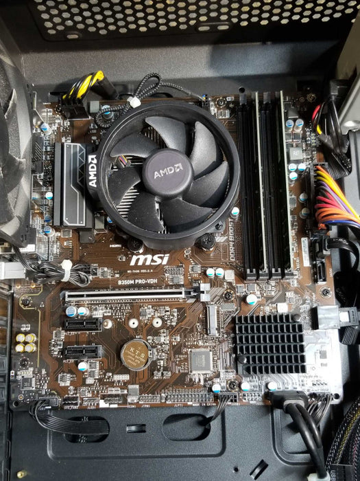 Custom Tower With MSi B350M, AMD Ryzen 7 1700X CPU 3.40GHz - 16GB RAM