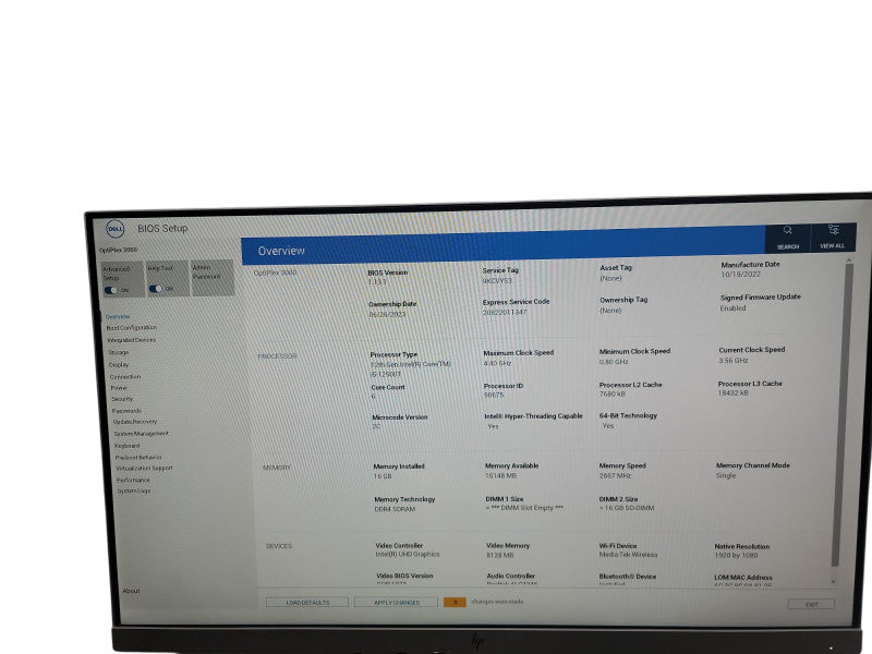 Dell OptiPlex 3000 Micro  i5 - 12500T 12th Gen 16GB DDR4 Ram  θ