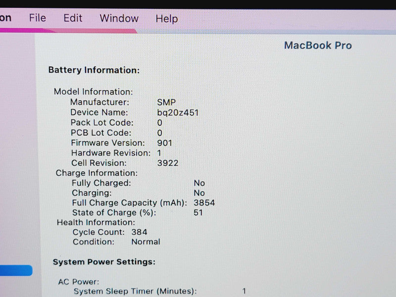 Apple Macbook Pro 2016 13" 2-Core i5-6267U @ 2.9GHz 8GB DDR3 500GB SSD (