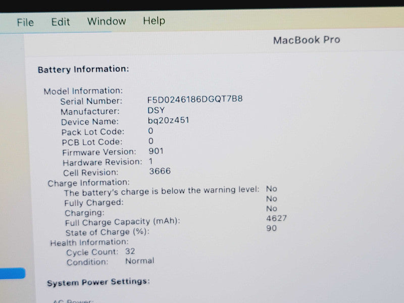 Apple Macbook Pro 2017 13"  2-Core i5-7360 @ 2.3GHz 8GB DDR3 250GB SSD (