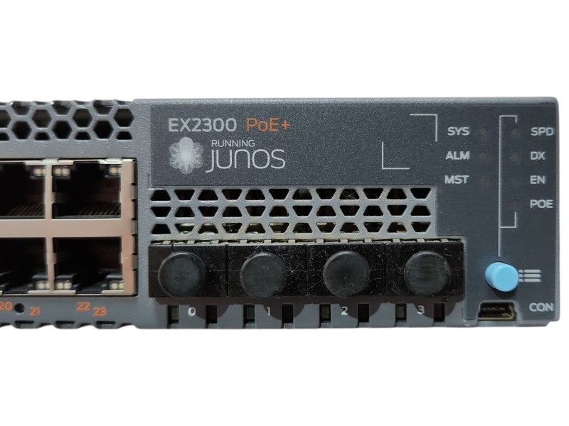 Juniper EX2300-24P, 24-Port Gigabit PoE 4x 1/10G SFP+ Managed Switch, READ
