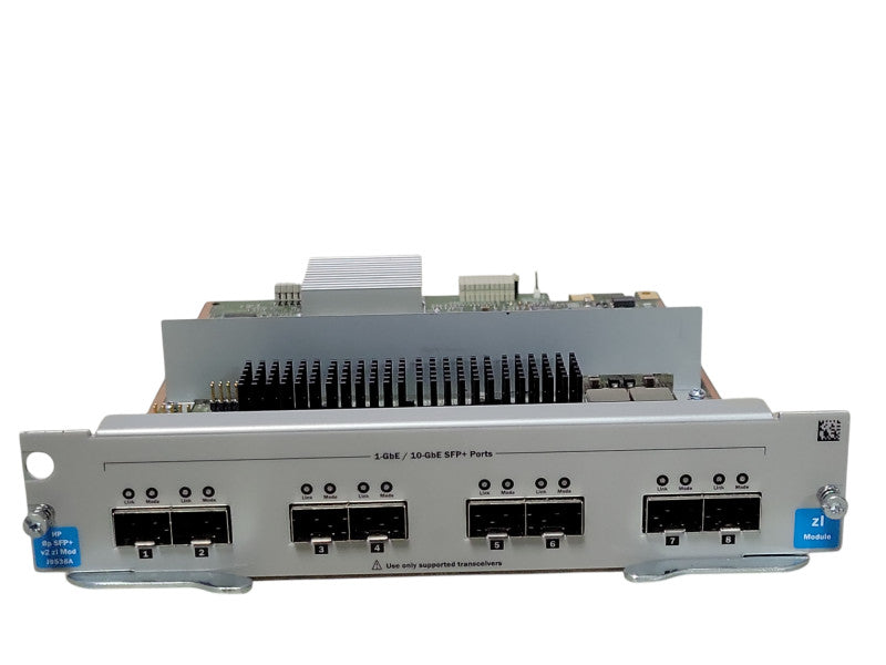 HP 8p SFP+ v2 ZL Mod J9538A 1-GbE/10-GbE SFP+ Ports _