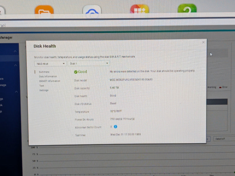 QNAP TS-469U-RP 4 Bay NAS with 2x 6TB HDDs installed  -