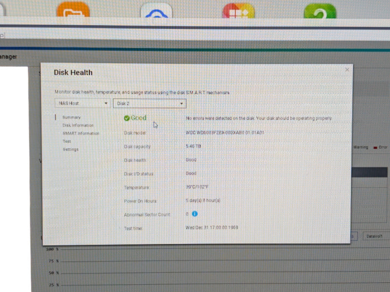 QNAP TS-469U-RP 4 Bay NAS with 2x 6TB HDDs installed  -