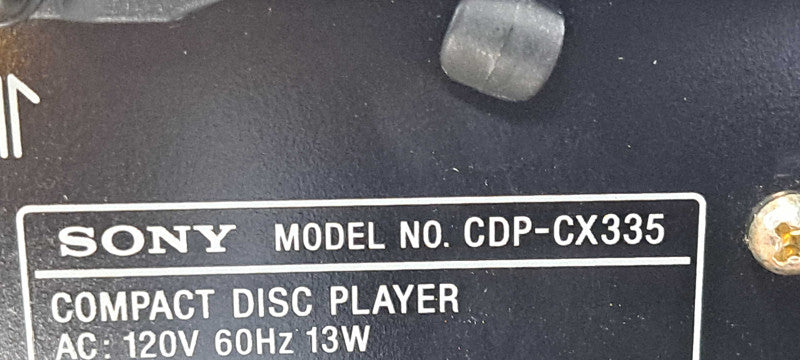 Sony Mega Storage CDP-CX355 | READ