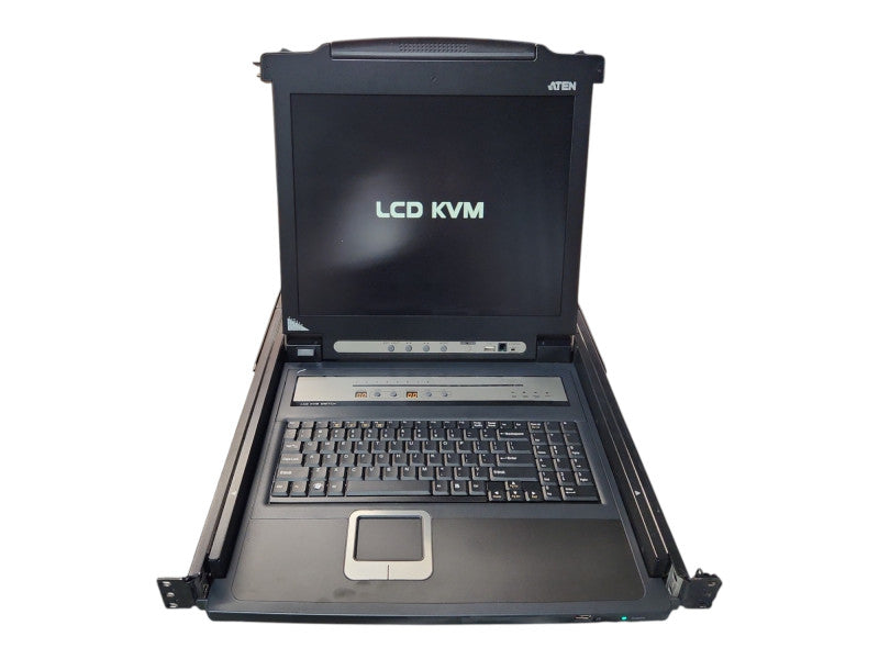 Aten CL5708M Rackmount 8-Port PS/2-USB VGA Single Rail LCD KVM Switch