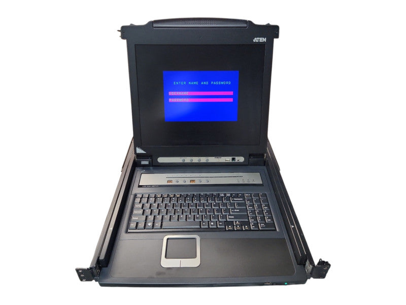 Aten CL5708M Rackmount 8-Port PS/2-USB VGA Single Rail LCD KVM Switch