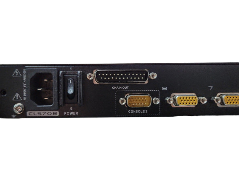 Aten CL5708M Rackmount 8-Port PS/2-USB VGA Single Rail LCD KVM Switch