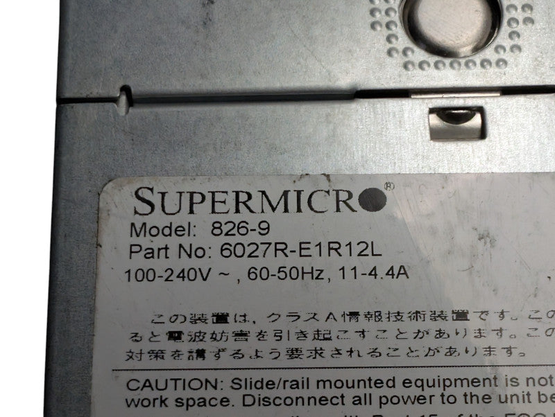 Supermicro CSE-826 X9DRD-7LN4F-JBOD 2x Intel Xeon E5-2620 v2 32GB RAM  -