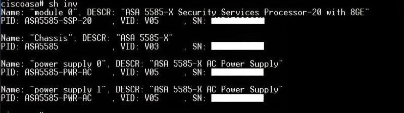 Cisco ASA 5585 Security Appliance w/ 2x ASA 5585-X SSP-20 & 2x 1200W PSU