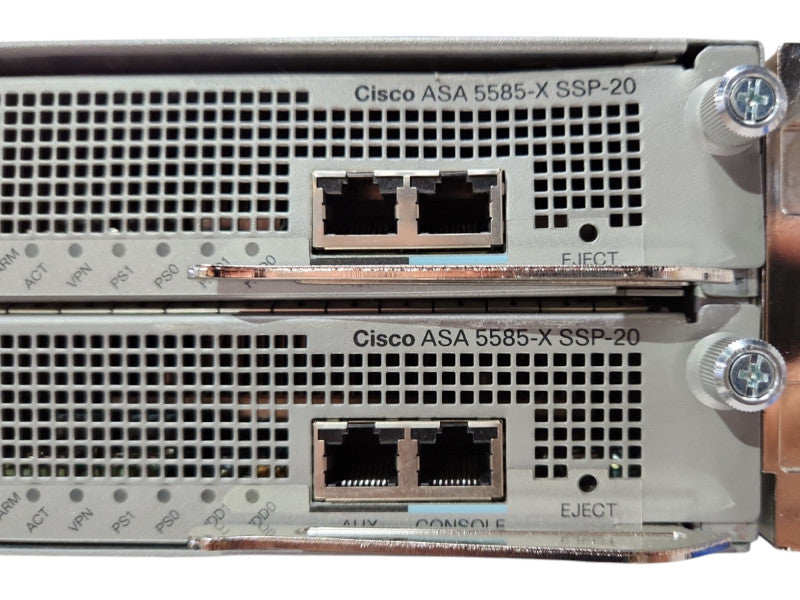 Cisco ASA 5585 Security Appliance w/ 2x ASA 5585-X SSP-20 & 2x 1200W PSU