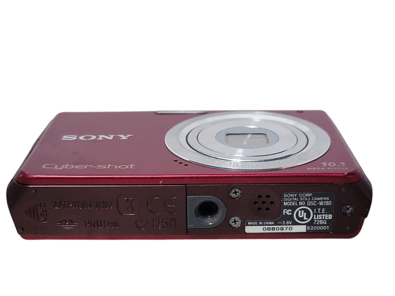 Sony CyberShot DSC-W180 10.1MP Digital Camera No Charger/SD Card, READ _
