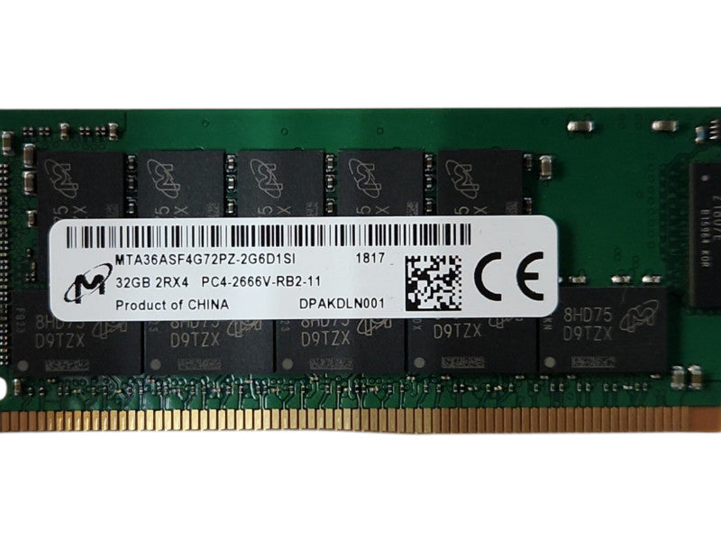 Micron 32GB 2RX4 PC4-2666V-RB2-11 | DDR4 Server Memory Q