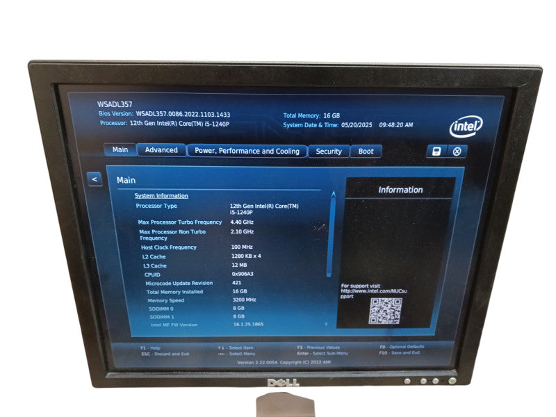 Intel NUC12WSHi5 12th Gen Core i5 16gb RAM