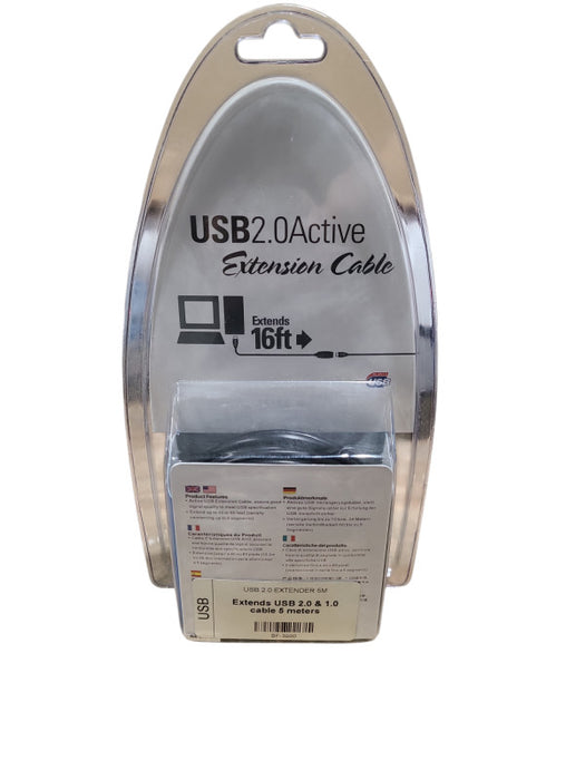 USB 2.0 Active Extension Cable 16ft / 5m Q