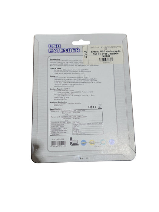 USB-EXTENDER USB Over Cat5/5e/6 Cabling