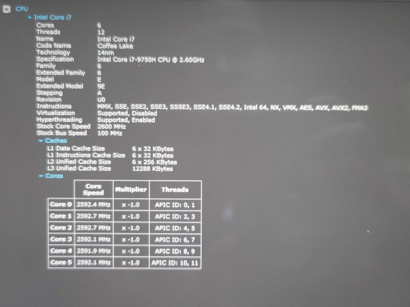Dell Precision 5540 i7-9750H 32GB DDR4 Quadro T1000 256GB SSD 4K TOUCH  β Lap200