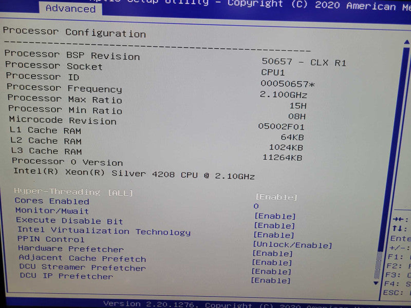 NUTANIX / Supermicro X11SP2-TF-NI22 - Xeon Silver 4208 96GB DDR4 2x500W PSU %