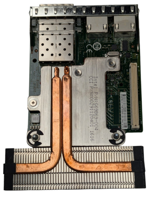 Dell 0C63DV Dual-Port 10GB SFP+ Dual-Port 1GB RJ-45 Network Card R730 R630 -