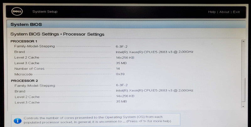 Dell PowerEdge R630 2x Xeon E5-2683 v3 64GB DDR4 - - No HDD/RAID