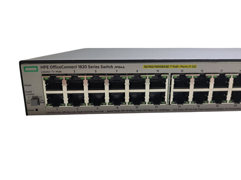 HPE 1820-48G-PoE+ J9984A | 48-Port Gigabit PoE+ 370W Network Switch