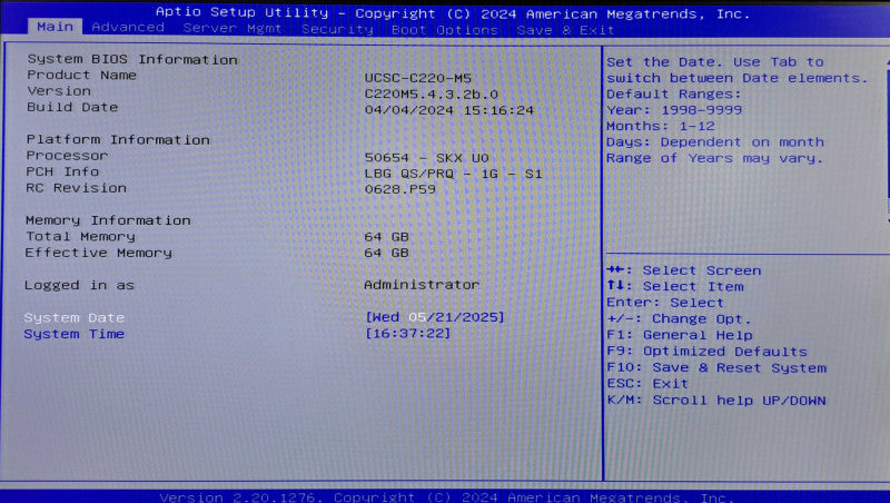 Cisco UCS C220 M5 Server | 2x Xeon Silver 4114 @2.2GHz, 64GB DDR4, 12G RAID