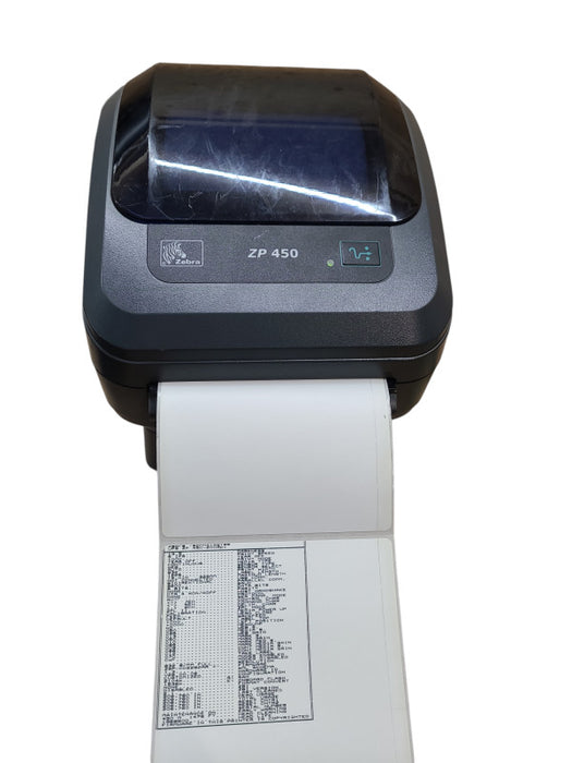Zebra ZP450 Label Thermal Bar Code Printer | ZP450-0501-0001A