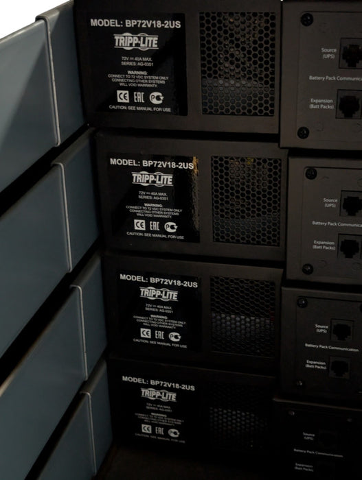 APC 24U Server Rack with UPS and Batteries READ  -