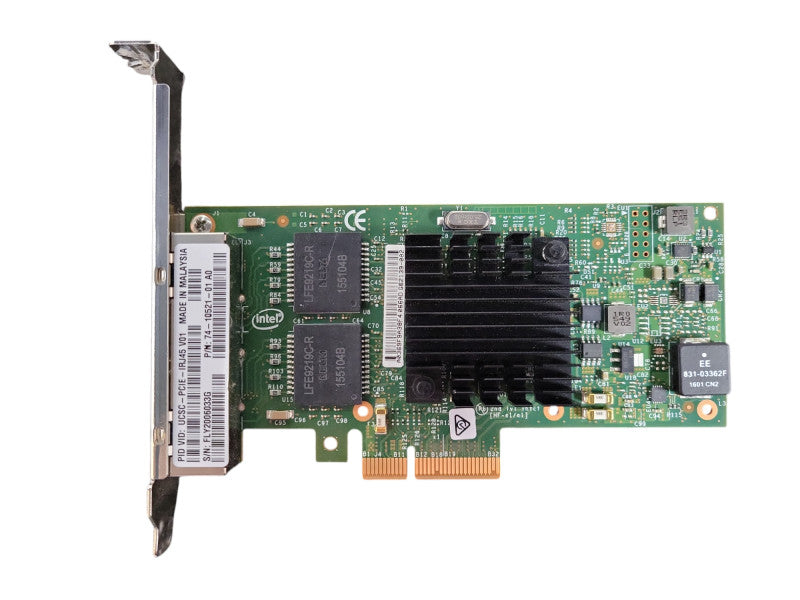 Intel i350-T4 Quad-port Gigabit NIC PCIe x4 Network Adapter Low  !